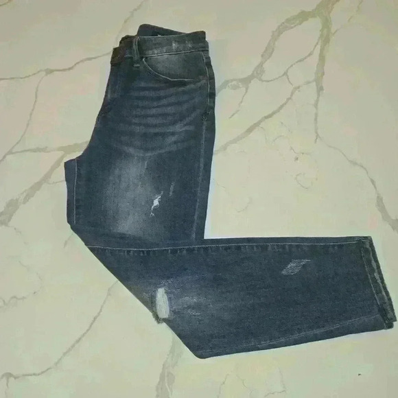 Judy Blue Womens Relaxed Fit Distressed Ankle Jeans Blue Size 31 - Picture 1 of 11